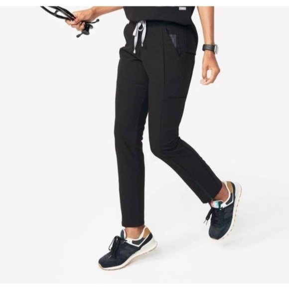 Figs pants 7 pockets Yola Scrub bottom black - Picture 1 of 4